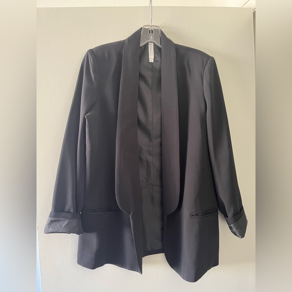 Mural Boyfriend Blazer Black Size M